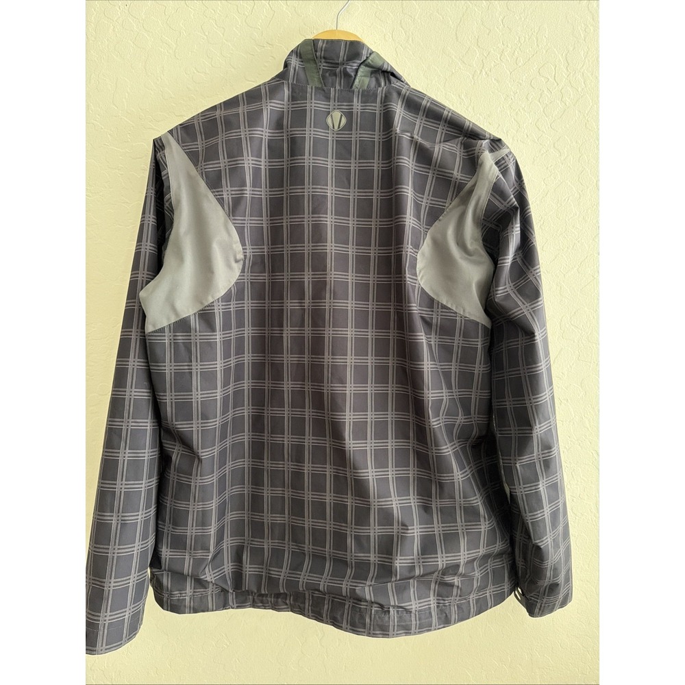 Sunice XL Black Plaid Typhoon Raincoat Jacket Windbreaker Golf Waterproof Shell - Picture 6 of 10
